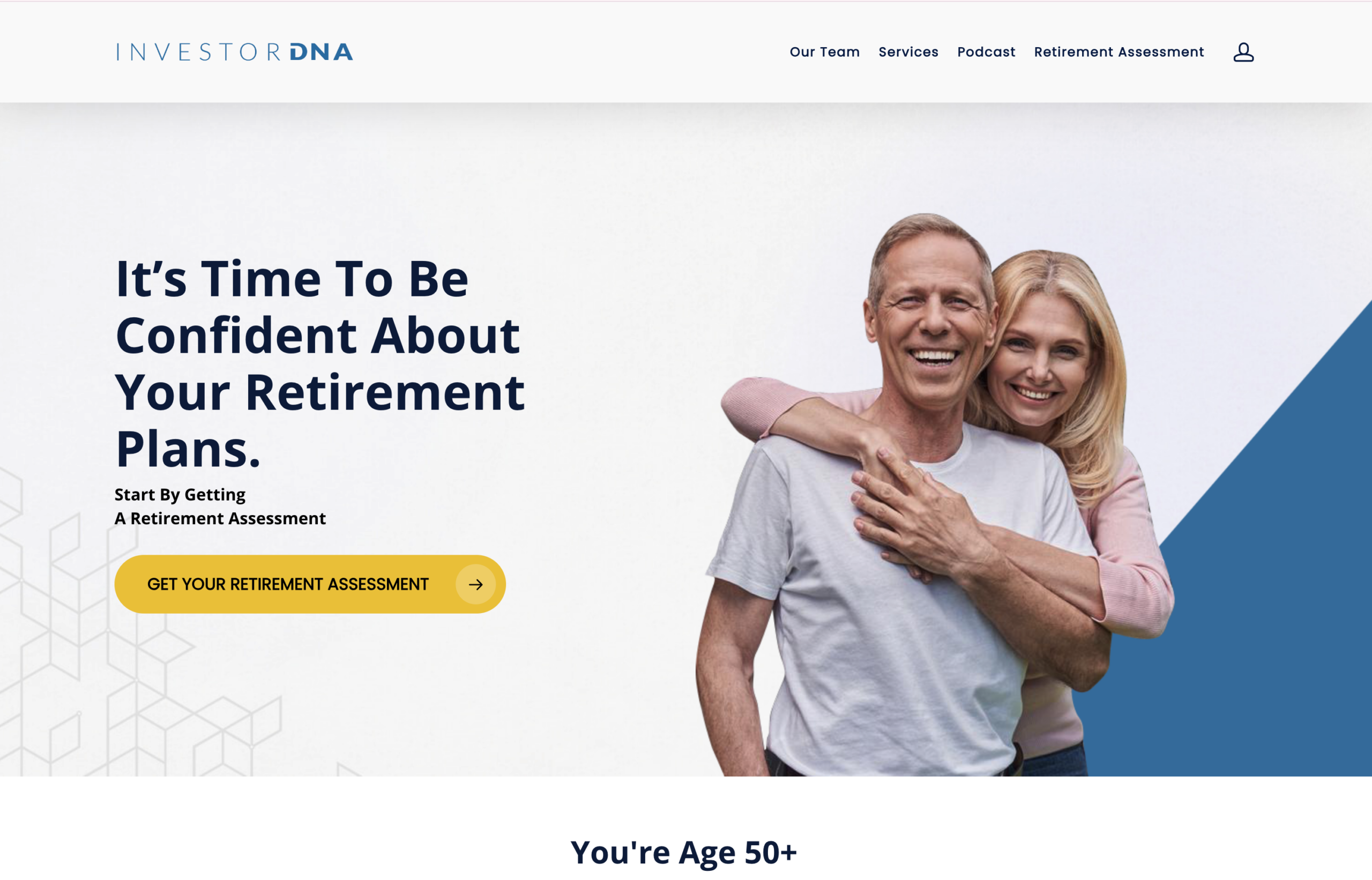 InvestorDNA Wealth Management — homepage screenshot